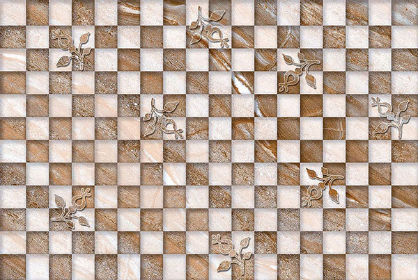 marble look chequered digital wall tiles
